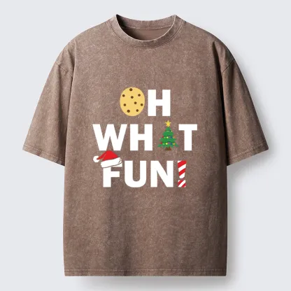 Tokyo-Tiger Christmas Funny Season Vibe Washed T-Shirt