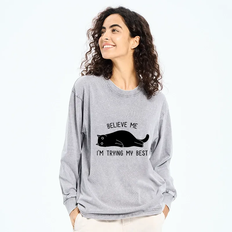 Tokyo-Tiger When Life Is Hard Nap First Washed Long Sleeve T-Shirt