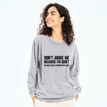 Tokyo-Tiger Sarcastic Funny Quote Washed Long Sleeve T-Shirt