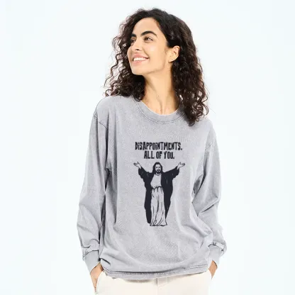 Tokyo-Tiger God Gives Disappointment Washed Long Sleeve T-Shirt