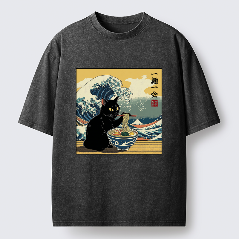 Tokyo-Tiger Wave Conqueror Washed T-Shirt