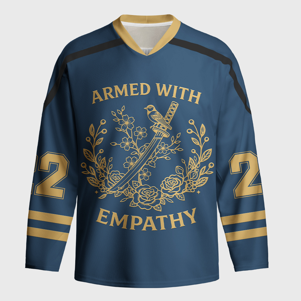 Tokyo-Tiger AWE:Armed With Empathy Long-Sleeve Hockey Jersey