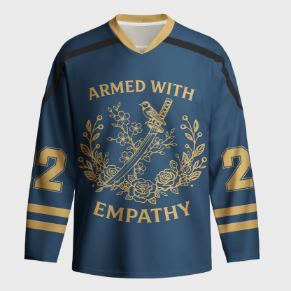 Tokyo-Tiger AWE:Armed With Empathy Long-Sleeve Hockey Jersey