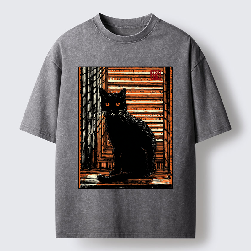 Tokyo-Tiger Guardian of the Steps Washed T-Shirt