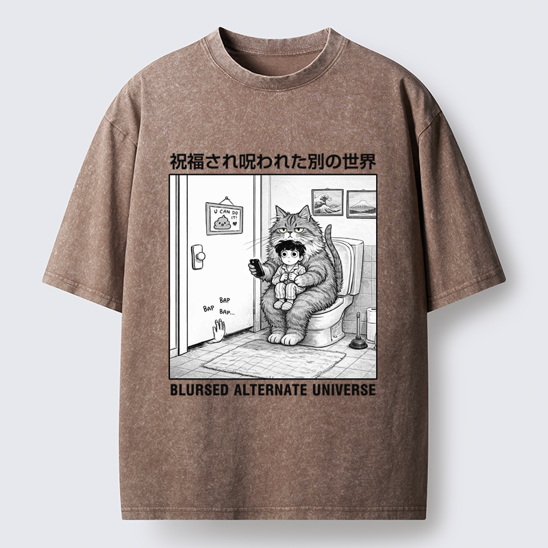 Tokyo-Tiger A Blursed World Washed T-Shirt