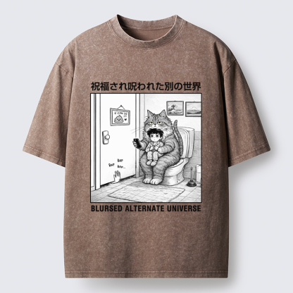 Tokyo-Tiger A Blursed World Washed T-Shirt