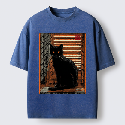 Tokyo-Tiger Guardian of the Steps Washed T-Shirt