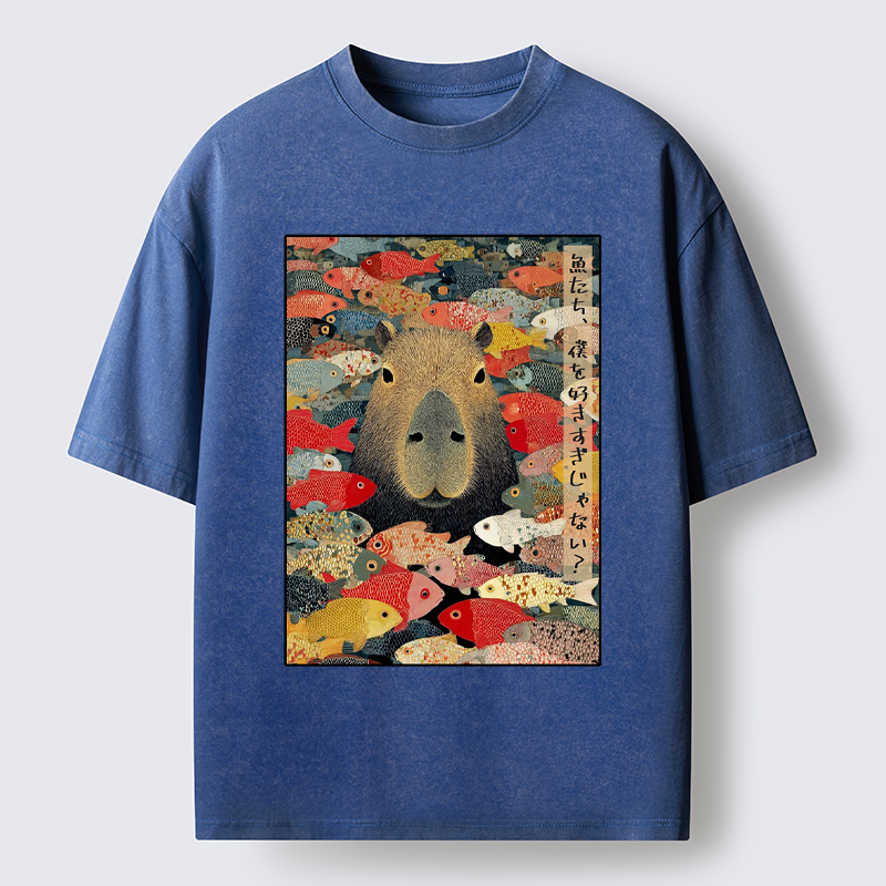 Tokyo-Tiger  Am I Too Lovable?  Washed T-Shirt