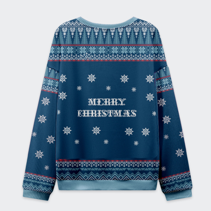 Tokyo-Tiger  Funny Skull：Deck the Halls and Not Your Colleagues Christmas Ugly Sweatshirt