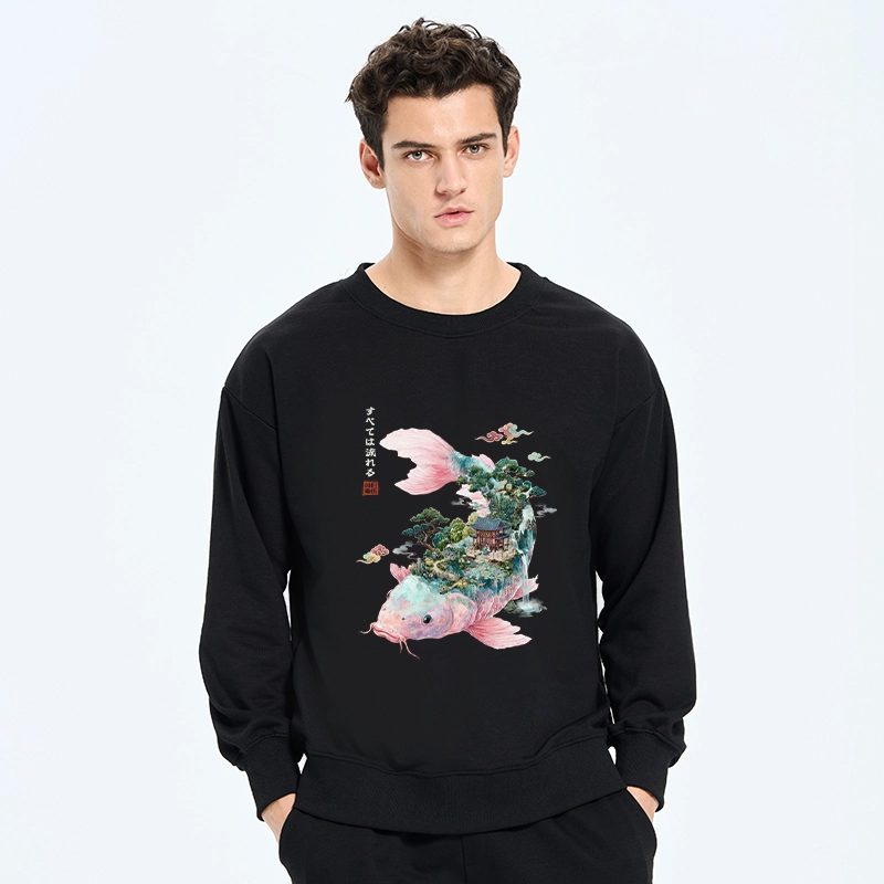 Tokyo-Tiger Journey Of The Flowing Koi Classic Sweatshirt