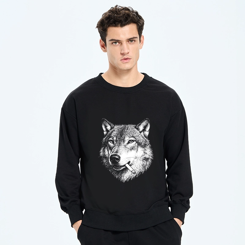 Tokyo-Tiger Cool Wolf Meme Bad Decisions Pending Classic Sweatshirt