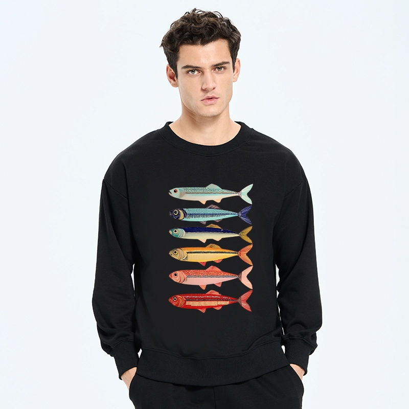 Tokyo-Tiger Colorful Fish Stack Classic Sweatshirt