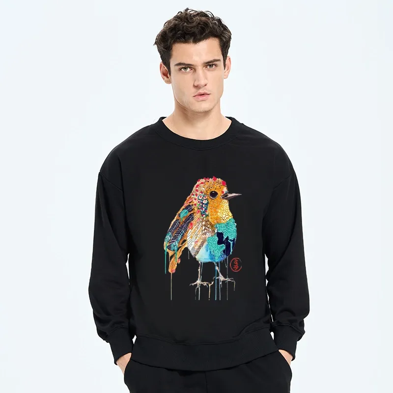 Tokyo-Tiger Sparkly Wild Bird Classic Sweatshirt