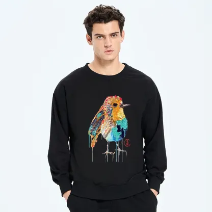 Tokyo-Tiger Sparkly Wild Bird Classic Sweatshirt