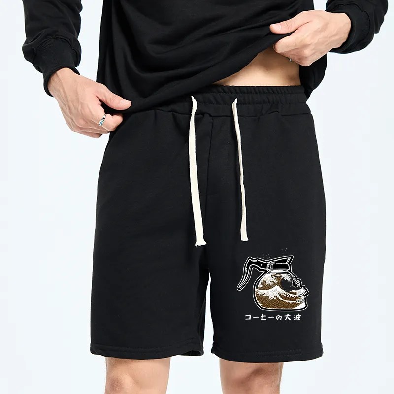 Tokyo-Tiger Coffee Pot Skeleton With Waves Unisex Shorts