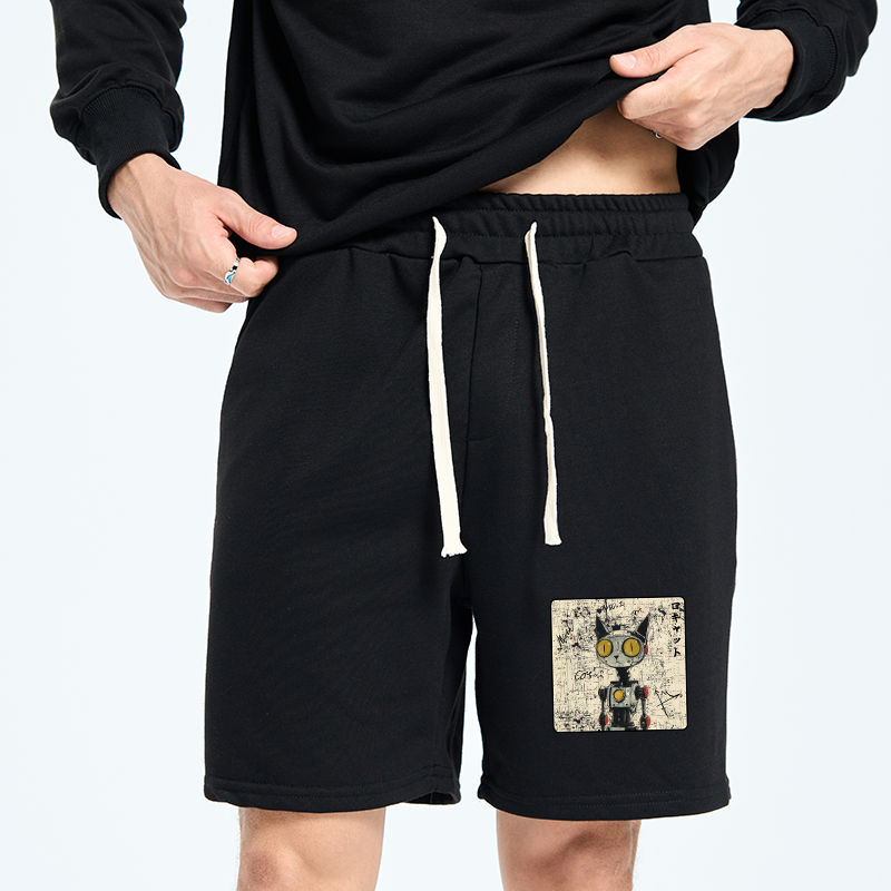 Tokyo-Tiger Robot Cat Unisex Shorts
