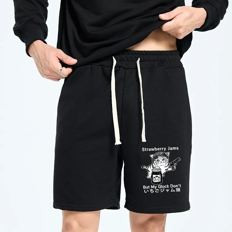 Tokyo-Tiger Strawberry Jam Cat Unisex Shorts