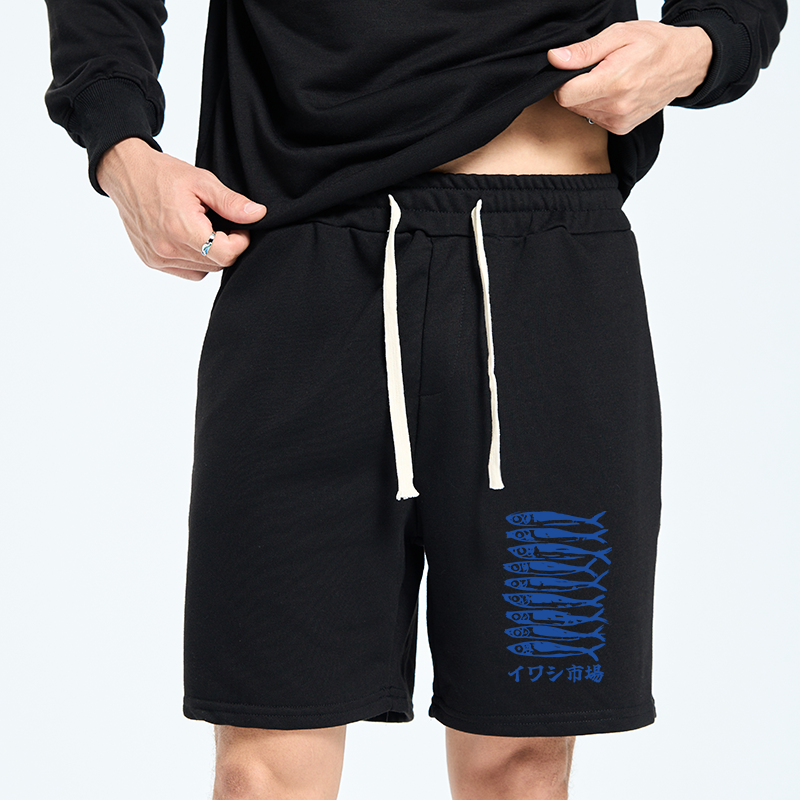 Tokyo-Tiger Sardine Market Unisex Shorts