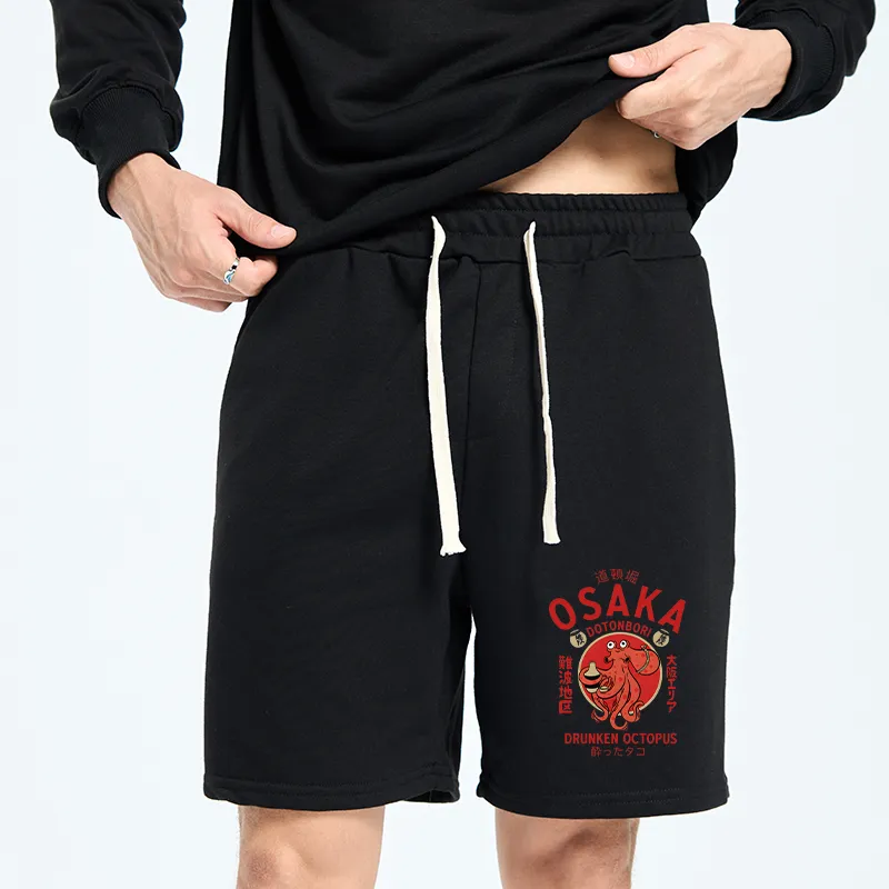 Tokyo-Tiger Drunken Octopus Japan Unisex Shorts