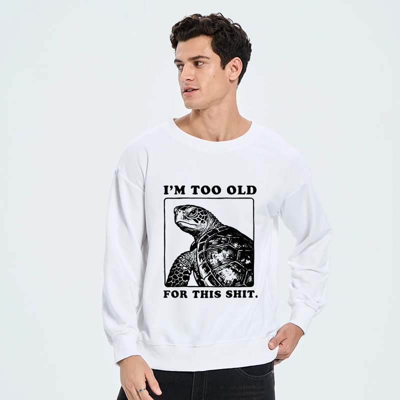 Tokyo-Tiger Turtle I Quit Meme Energy Classic Sweatshirt