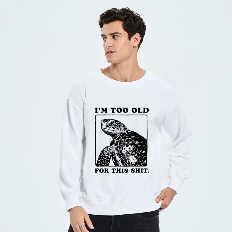 Tokyo-Tiger Turtle I Quit Meme Energy Classic Sweatshirt