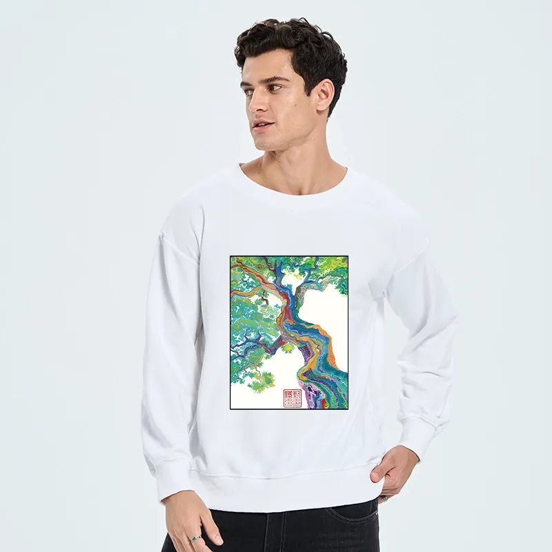 Tokyo-Tiger Colorful Magic Tree Classic Sweatshirt