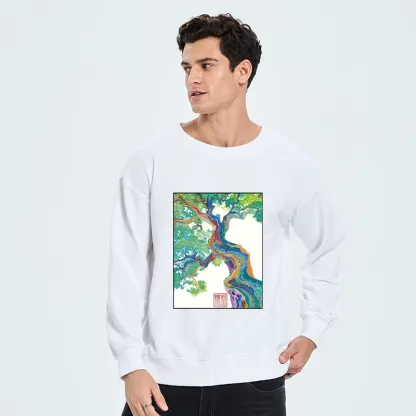 Tokyo-Tiger Colorful Magic Tree Classic Sweatshirt