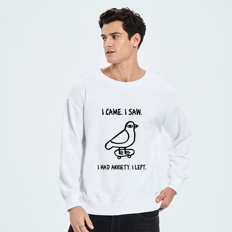 Tokyo-Tiger Funny Meme Bird Just Needs A Break Classic Sweatshirt