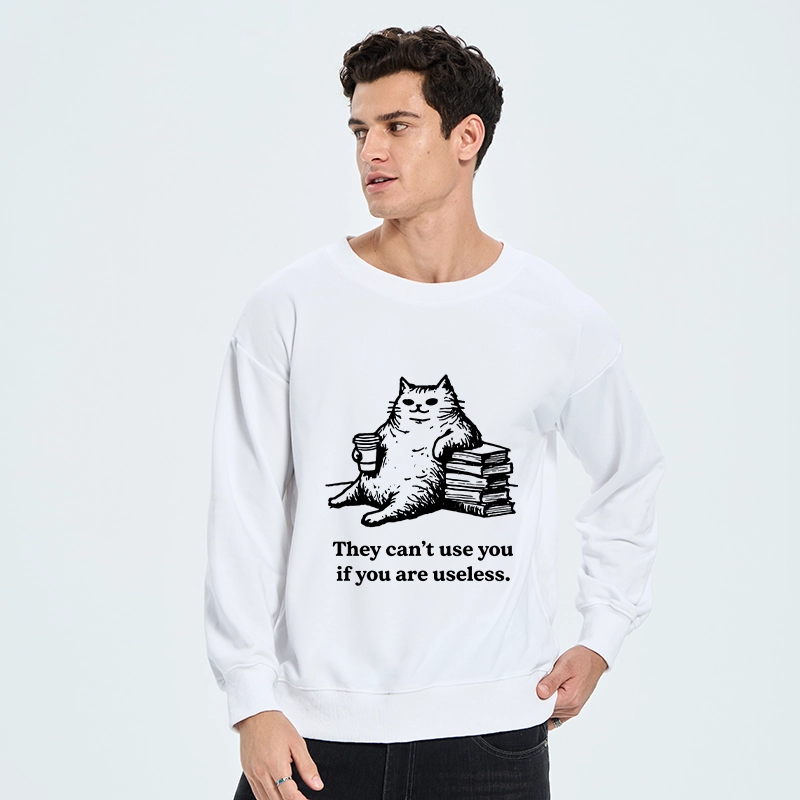 Tokyo-Tiger Cat Proving Uselessness Is A Superpower Classic Sweatshirt