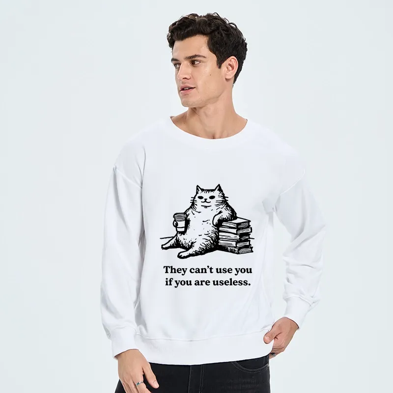 Tokyo-Tiger Cat Proving Uselessness Is A Superpower Classic Sweatshirt