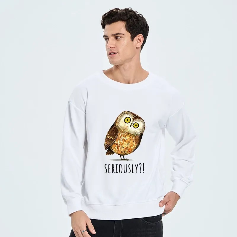 Tokyo-Tiger Seriously Confused Owl Meme Art Classic Sweatshirt