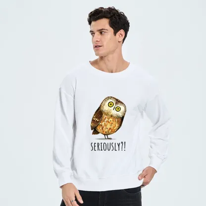 Tokyo-Tiger Seriously Confused Owl Meme Art Classic Sweatshirt