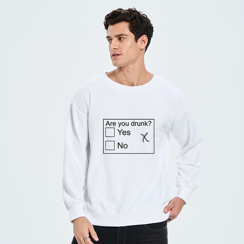 Tokyo-Tiger Confused Drunk Checkbox Graphic Classic Sweatshirt