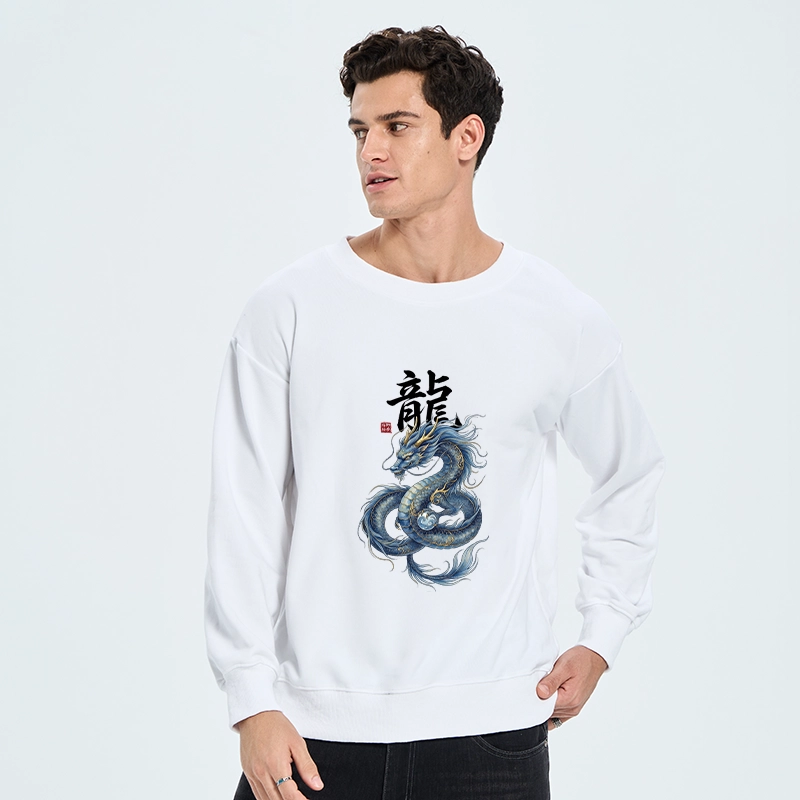 Tokyo-Tiger Mythic Blue Dragon Classic Sweatshirt