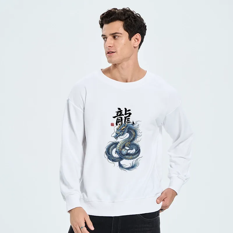 Tokyo-Tiger Mythic Blue Dragon Classic Sweatshirt