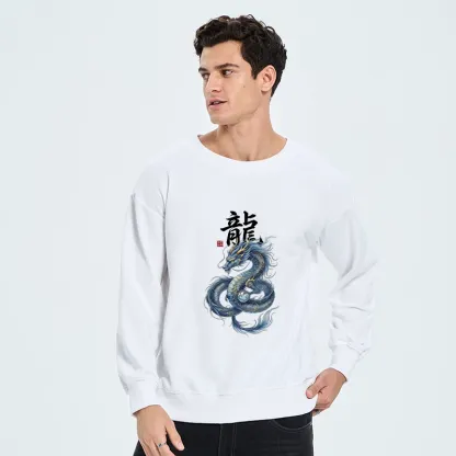 Tokyo-Tiger Mythic Blue Dragon Classic Sweatshirt