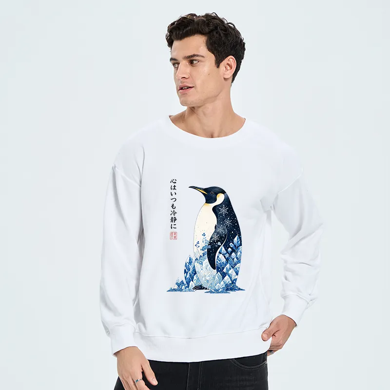 Tokyo-Tiger Keep Calm Penguin Classic Sweatshirt