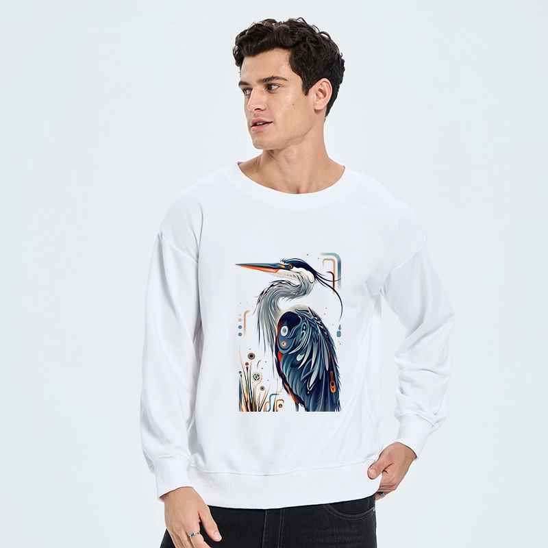 Tokyo-Tiger Stylish Blue Heron Classic Sweatshirt