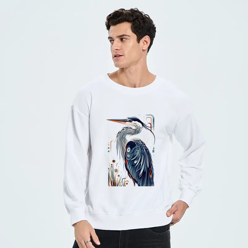 Tokyo-Tiger Stylish Blue Heron Classic Sweatshirt