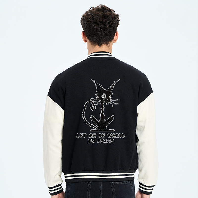 Tokyo-Tiger Cat Gradually Became Strange Embroidery Varsity Jacket