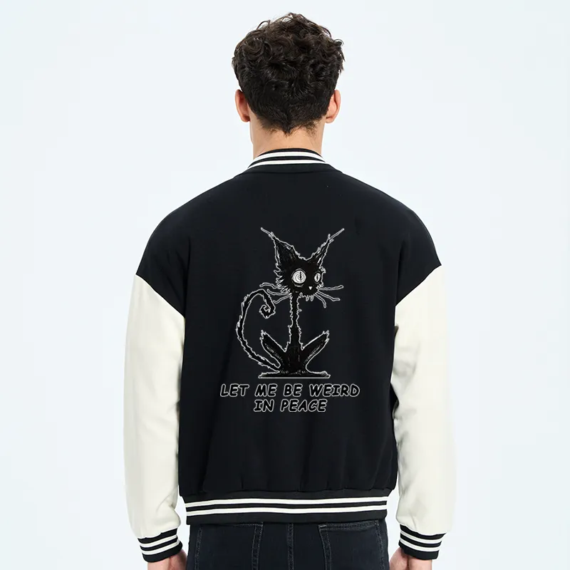 Tokyo-Tiger Cat Gradually Became Strange Embroidery Varsity Jacket