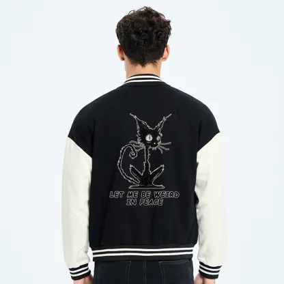 Tokyo-Tiger Cat Gradually Became Strange Embroidery Varsity Jacket