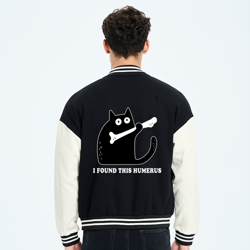 Tokyo-Tiger Cat Found This Humerus Embroidery Varsity Jacket