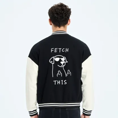 Tokyo-Tiger Rebellious Dog Embroidery Varsity Jacket