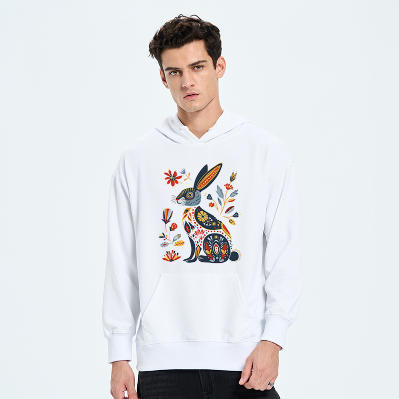 Tokyo-Tiger Folk Hare Bloom Classic Hoodie