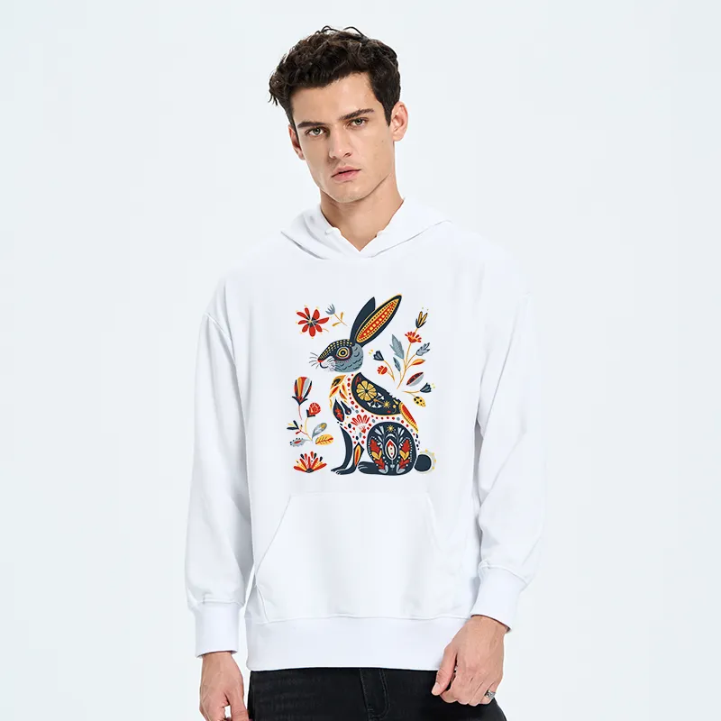 Tokyo-Tiger Folk Hare Bloom Classic Hoodie