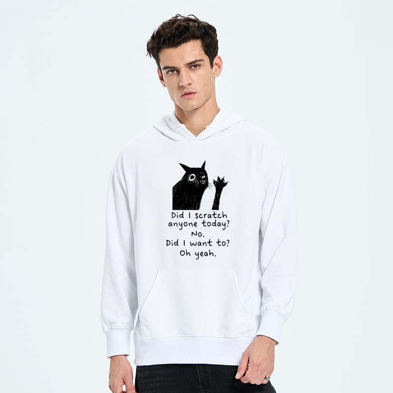 Tokyo-Tiger Black Cat Scratches People Classic Hoodie