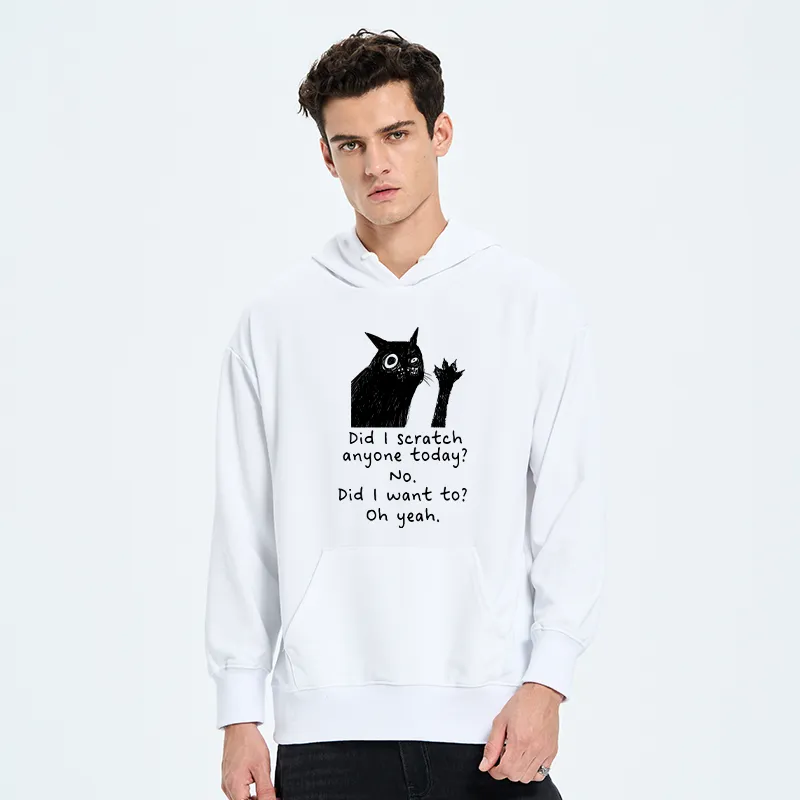 Tokyo-Tiger Black Cat Scratches People Classic Hoodie