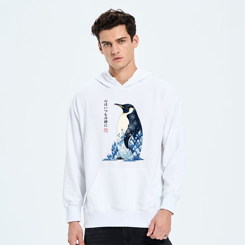 Tokyo-Tiger Keep Calm Penguin Classic Hoodie