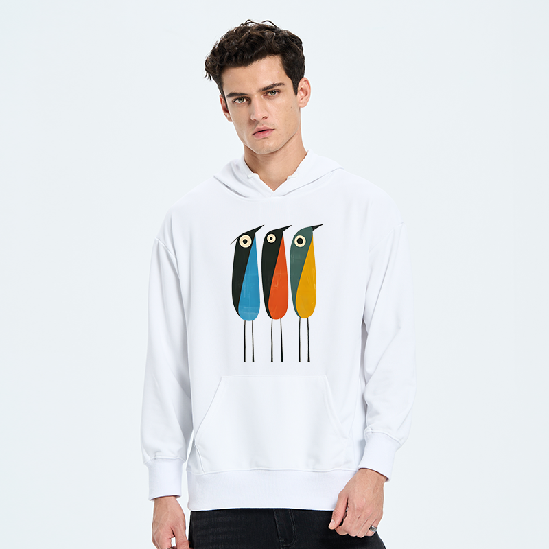 Tokyo-Tiger Bold Shape Birds Classic Hoodie